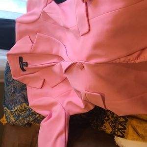 Hot pink short and jacket size s forever 21